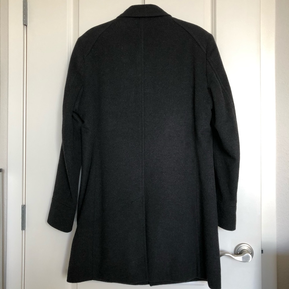 EUC Banana Republic Charcoal Wool Blend Coat - Picture 2 of 7